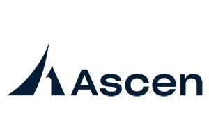 Ascen logo the word Ascen can be seen