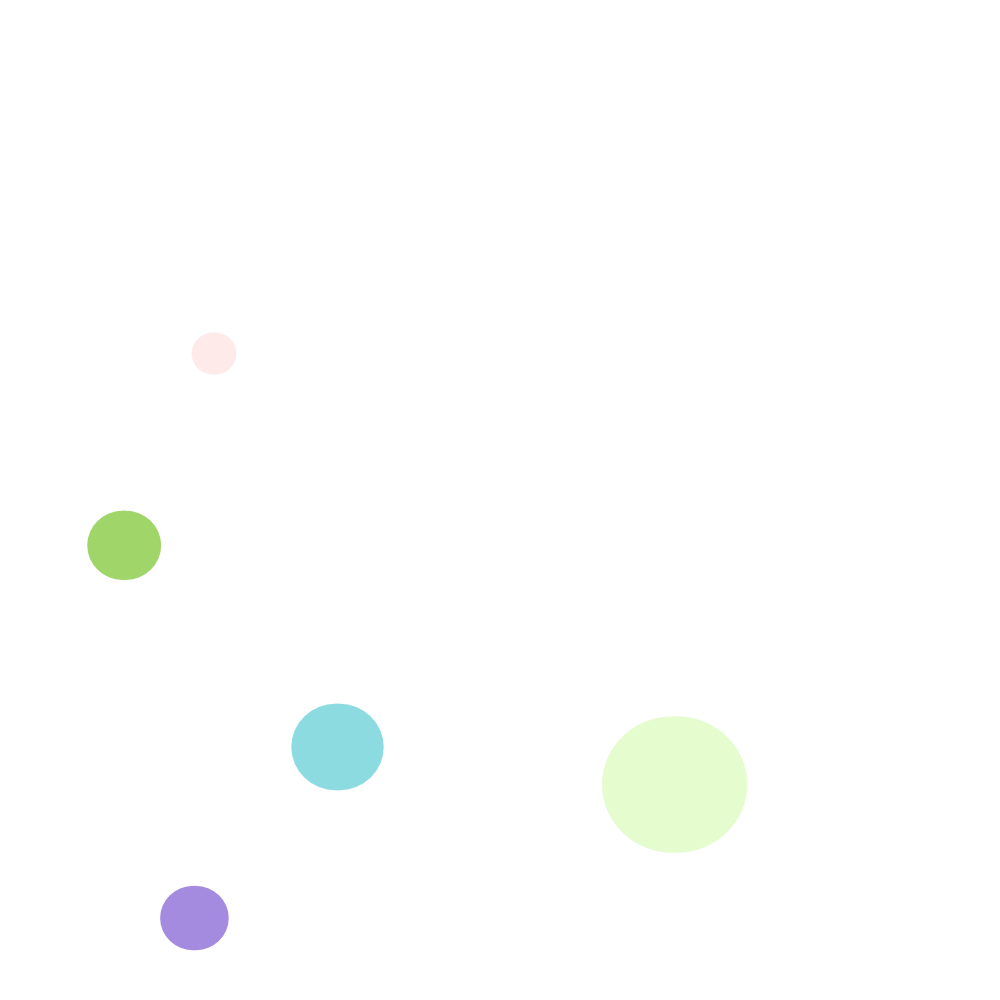 Image of colorful dots of varying sizes representing the GloballyHired a DIY recruiting platform for flexible hiring